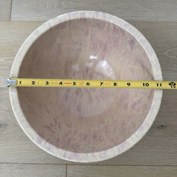 Vintage Texas Ware Melmac Confetti Splatter Mixing Bowl #118 9 3/4" Peach Cream - Picture 7 of 7